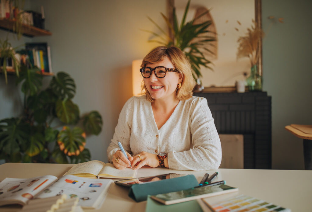 Photo de Léa au travail
